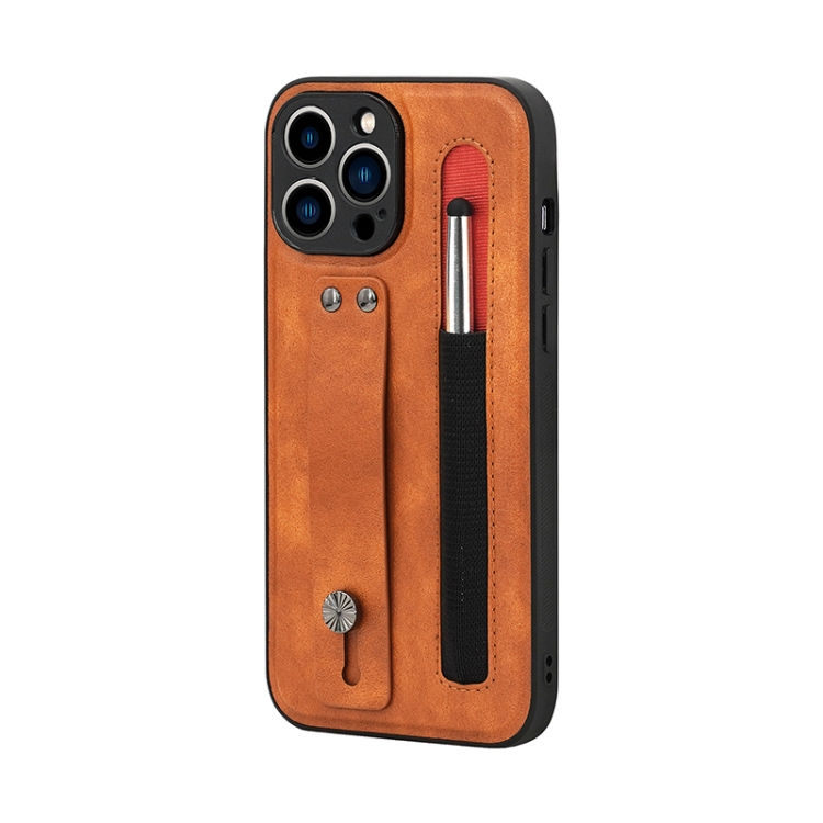 Leather Belt Shockproof Protective Phone Case with Touch Screen Pen & Holder For iPhone 12 Pro(Brown)
Leather Belt Shockproof Protective Phone Case with Touch Screen Pen & Holder For iPhone 12 Pro(Brown)