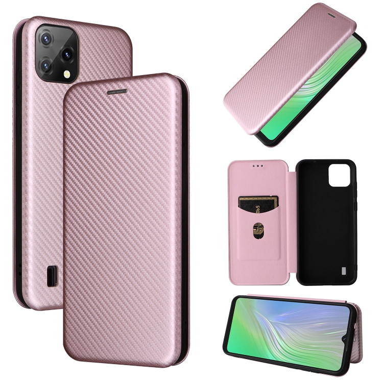 For Blackview A55 Carbon Fiber Texture Magnetic Horizontal Flip PU Phone Case(Pink)
For Blackview A55 Carbon Fiber Texture Magnetic Horizontal Flip PU Phone Case(Pink)