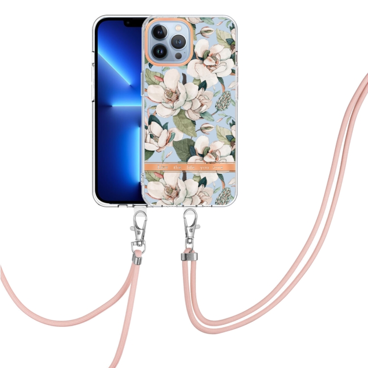 Flowers Series TPU Phone Case with Lanyard For iPhone 13 Pro Max(Green Gardenia)
Flowers Series TPU Phone Case with Lanyard For iPhone 13 Pro Max(Green Gardenia)