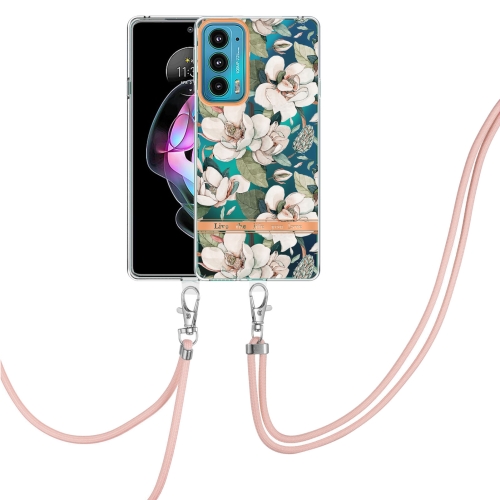 For Motorola Edge 20 Flowers Series TPU Phone Case with Lanyard(Green Gardenia)
For Motorola Edge 20 Flowers Series TPU Phone Case with Lanyard(Green Gardenia)