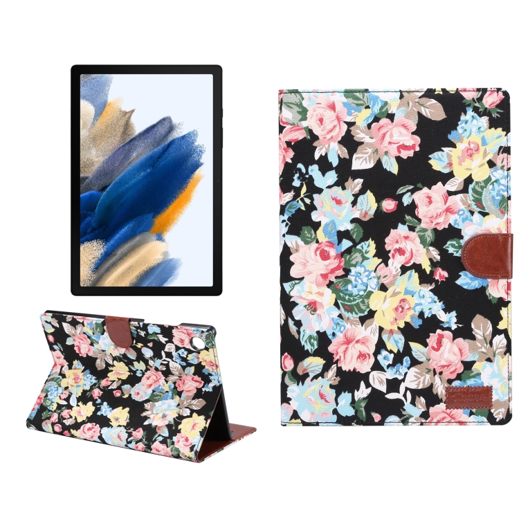 For Samsung Galaxy Tab A8 10.5 2021 X200 / X205 Flower Cloth Leather Smart Tablet Case(Black)
For Samsung Galaxy Tab A8 10.5 2021 X200 / X205 Flower Cloth Leather Smart Tablet Case(Black)