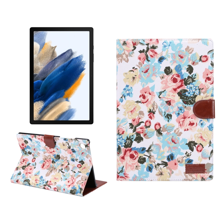 For Samsung Galaxy Tab A8 10.5 2021 X200 / X205 Flower Cloth Leather Smart Tablet Case(White)
For Samsung Galaxy Tab A8 10.5 2021 X200 / X205 Flower Cloth Leather Smart Tablet Case(White)