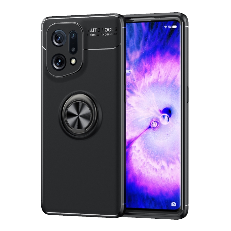 For OPPO Find X5 Metal Ring Holder TPU Phone Case(Black)
For OPPO Find X5 Metal Ring Holder TPU Phone Case(Black)