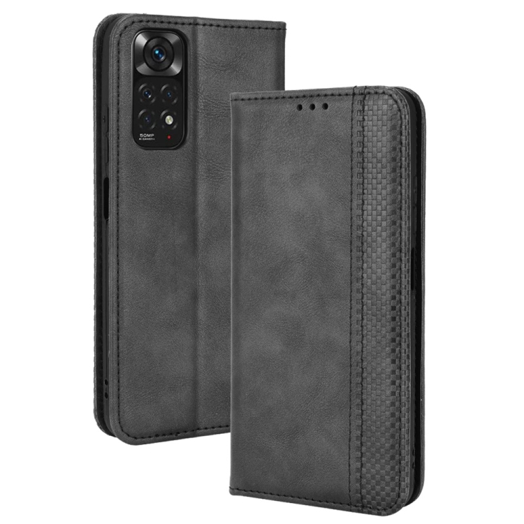 For Xiaomi Redmi Note 11S / Note 11 4G Overseas Version Magnetic Buckle Retro Crazy Horse Leather Phone Case(Black)
For Xiaomi Redmi Note 11S / Note 11 4G Overseas Version Magnetic Buckle Retro Crazy Horse Leather Phone Case(Black)