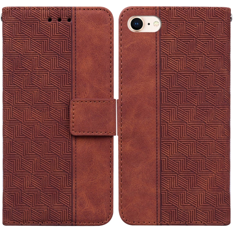 Geometric Embossed Leather Phone Case For iPhone SE 2022 / SE 2020 / 8 / 7(Brown)
Geometric Embossed Leather Phone Case For iPhone SE 2022 / SE 2020 / 8 / 7(Brown)