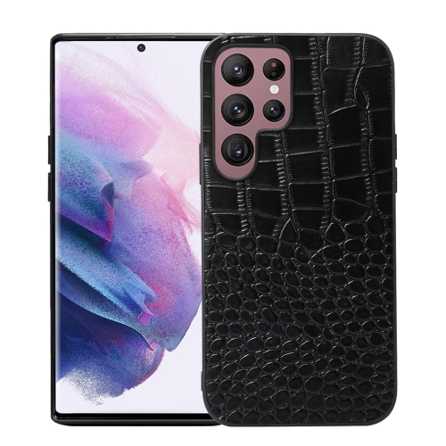 For Samsung Galaxy S22 Ultra 5G Crocodile Top Layer Cowhide Leather Phone Case(Black)
For Samsung Galaxy S22 Ultra 5G Crocodile Top Layer Cowhide Leather Phone Case(Black)