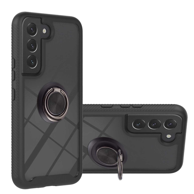 For Samsung Galaxy S22+ Shockproof PC + TPU Phone Case with Ring Holder(Black)
For Samsung Galaxy S22+ Shockproof PC + TPU Phone Case with Ring Holder(Black)