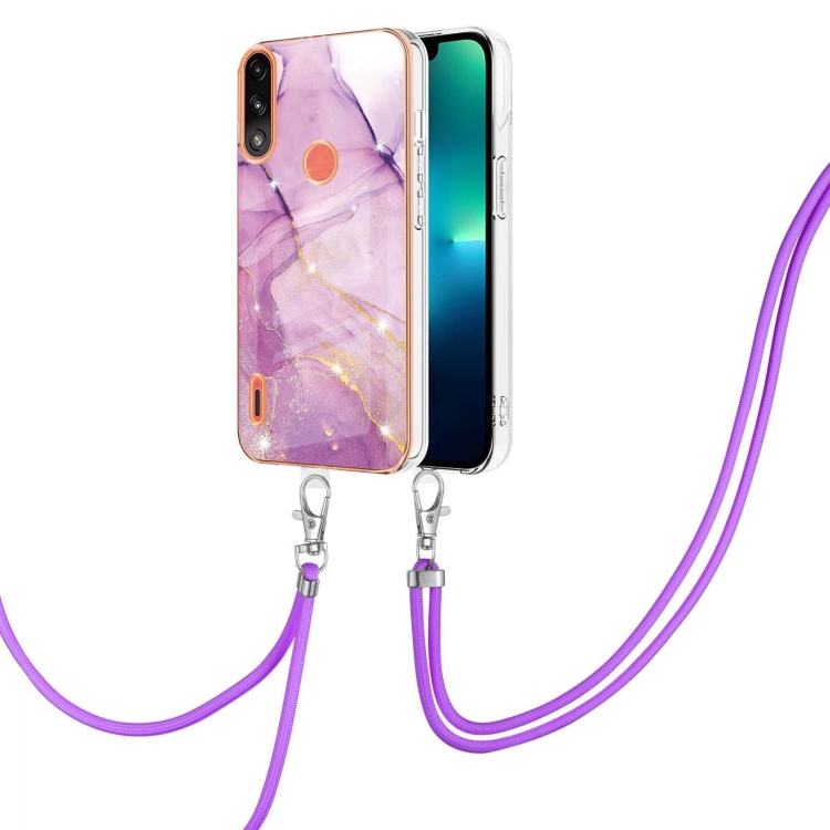 For Motorola Moto E7 Power / E7i Power Electroplating Marble IMD TPU Phone Case with Lanyard(Purple 001)
For Motorola Moto E7 Power / E7i Power Electroplating Marble IMD TPU Phone Case with Lanyard(Purple 001)
