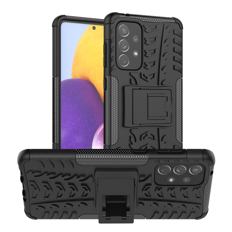 For Samsung Galaxy A73 5G Tire Texture Shockproof TPU+PC Phone Case with Holder(Black)
For Samsung Galaxy A73 5G Tire Texture Shockproof TPU+PC Phone Case with Holder(Black)