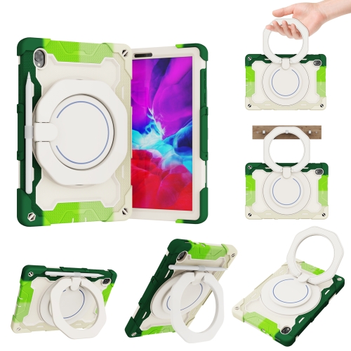

For Lenovo Tab K10 / M10 Plus Armor Contrast Color Silicone + PC Tablet Case(Colorful Green)