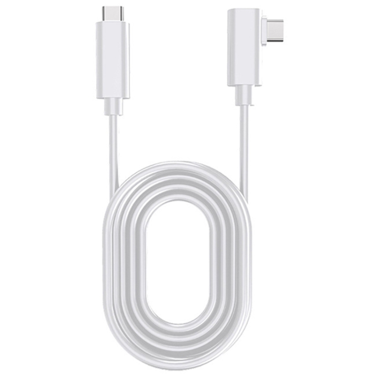 USB 3.2 Gen1 Type-C to USB 3.2 Gen1 Type-C Elbow VR Link Cable For Oculus Quest 1 / 2, Cable Length:5m(White)
USB 3.2 Gen1 Type-C to USB 3.2 Gen1 Type-C Elbow VR Link Cable For Oculus Quest 1 / 2, Cable Length:5m(White)