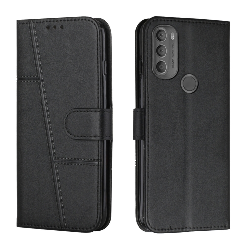 For Motorola Moto G71 5G Stitching Calf Texture Buckle Leather Phone Case(Black)
For Motorola Moto G71 5G Stitching Calf Texture Buckle Leather Phone Case(Black)