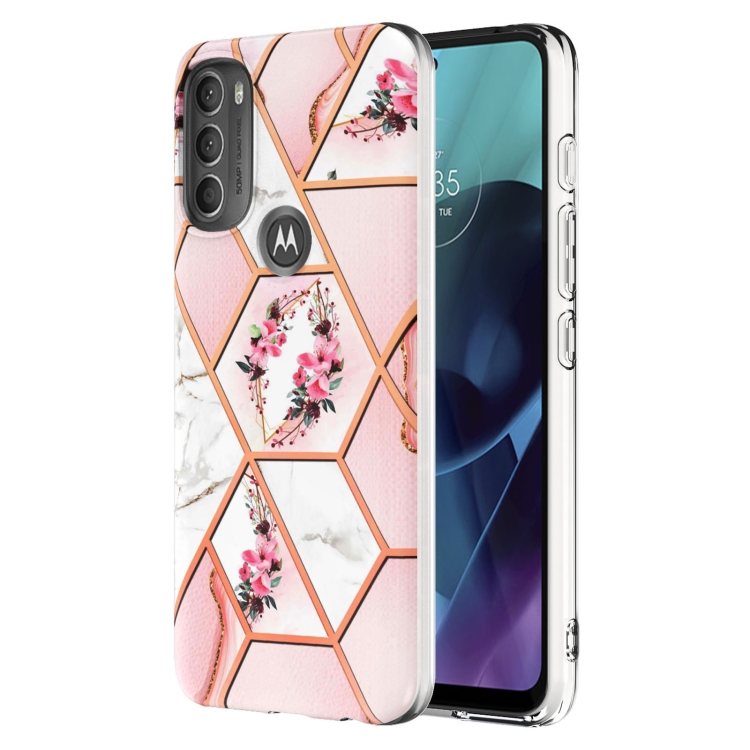 For Motorola Moto G71 5G Splicing Marble Flower Pattern TPU Phone Case(Pink Flower)
For Motorola Moto G71 5G Splicing Marble Flower Pattern TPU Phone Case(Pink Flower)