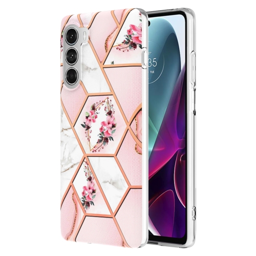 For Motorola Moto G200 5G Splicing Marble Flower Pattern TPU Phone Case(Pink Flower)
For Motorola Moto G200 5G Splicing Marble Flower Pattern TPU Phone Case(Pink Flower)