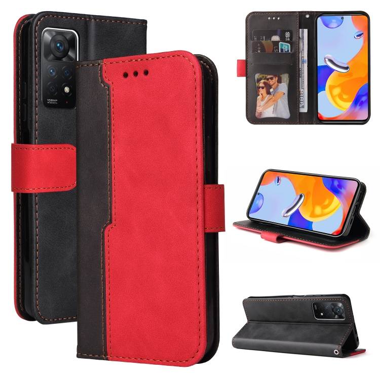 For Xiaomi Redmi Note 11 Pro 4G&5G International /11E Pro 5G CN Version Stitching-Color PU Leather Phone Case(Red)
For Xiaomi Redmi Note 11 Pro 4G&5G International /11E Pro 5G CN Version Stitching-Color PU Leather Phone Case(Red)