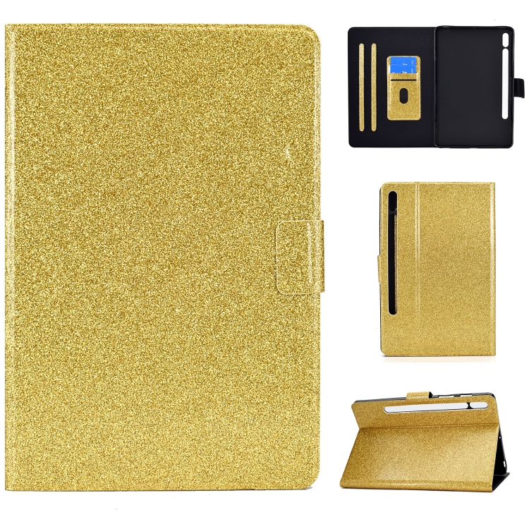For Samsung Galaxy Tab S8 / S7 Varnish Glitter Powder Smart Leather Tablet Case(Yellow)
For Samsung Galaxy Tab S8 / S7 Varnish Glitter Powder Smart Leather Tablet Case(Yellow)