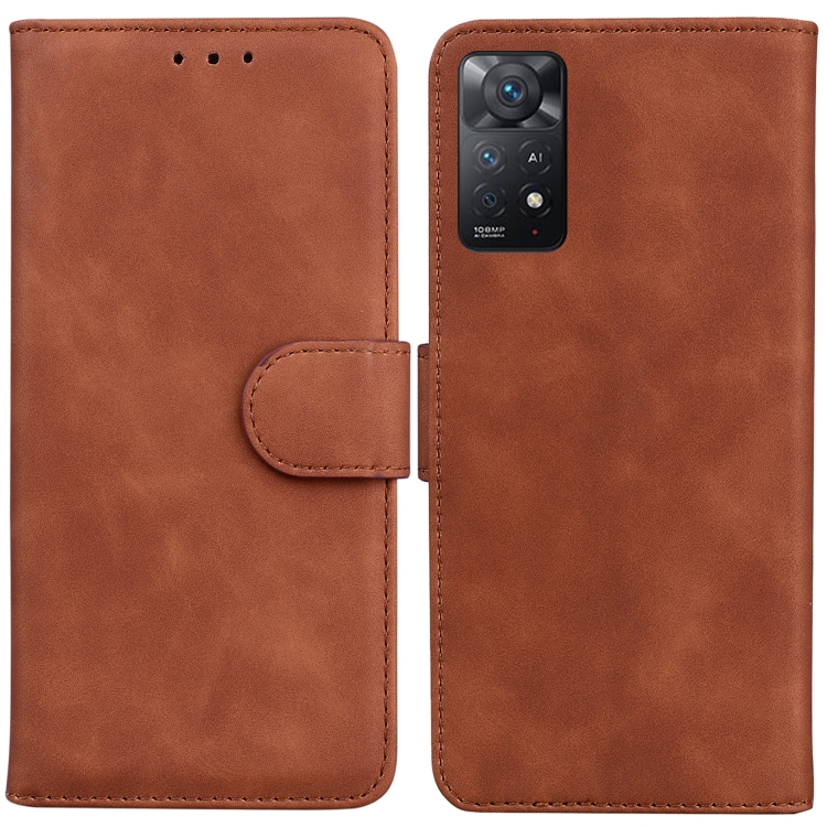 For Xiaomi Redmi Note 11 Pro 5G / 4G Foreign Version Skin Feel Pure Color Flip Leather Phone Case(Brown)
For Xiaomi Redmi Note 11 Pro 5G / 4G Foreign Version Skin Feel Pure Color Flip Leather Phone Case(Brown)