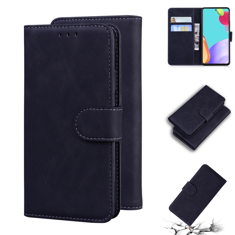 For Samsung Galaxy A52 5G Skin Feel Pure Color Flip Leather Phone Case(Black)
For Samsung Galaxy A52 5G Skin Feel Pure Color Flip Leather Phone Case(Black)
