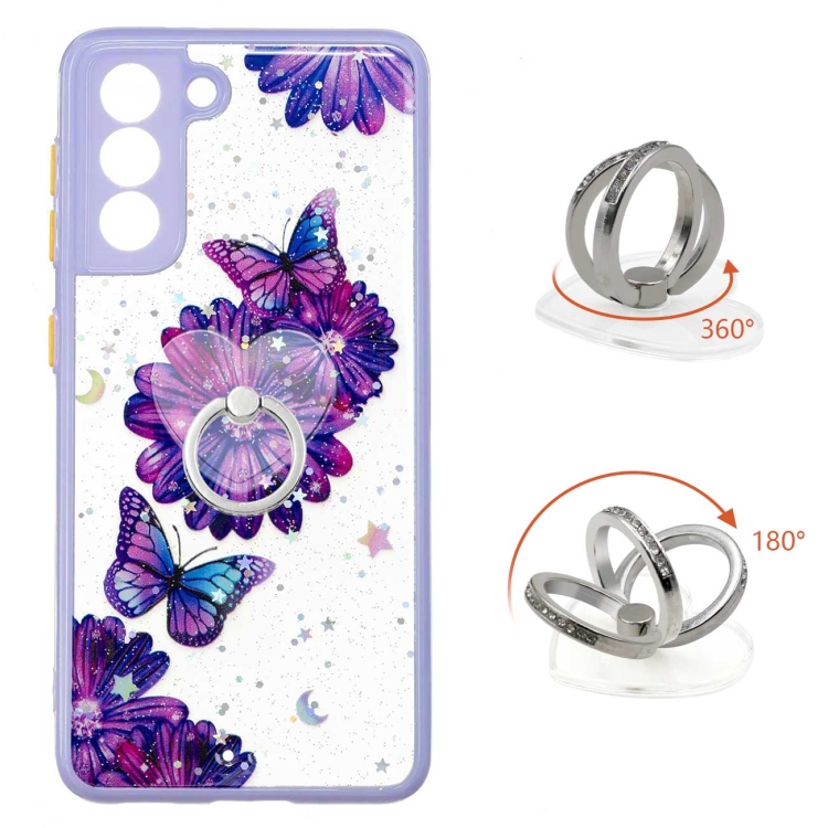For Samsung Galaxy S22+ 5G Starry Sky Epoxy TPU Phone Case with Ring Holder(Purple Butterfly)
For Samsung Galaxy S22+ 5G Starry Sky Epoxy TPU Phone Case with Ring Holder(Purple Butterfly)
