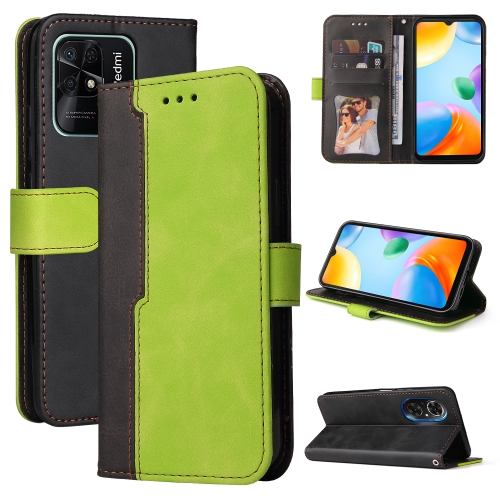 For Xiaomi Redmi 10C / Redmi 10 India Stitching-Color Horizontal Flip Leather Case(Green)
For Xiaomi Redmi 10C / Redmi 10 India Stitching-Color Horizontal Flip Leather Case(Green)