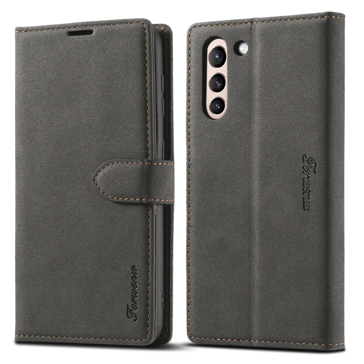 For Samsung Galaxy S22 5G Forwenw F1 Series Matte Strong Magnetism Leather Phone Case(Black)
For Samsung Galaxy S22 5G Forwenw F1 Series Matte Strong Magnetism Leather Phone Case(Black)