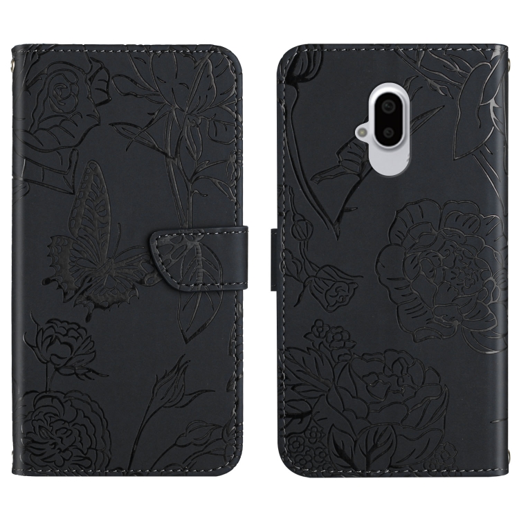 For Fujitsu Arrows F-52B Skin Feel Butterfly Peony Embossed Leather Phone Case(Black)
For Fujitsu Arrows F-52B Skin Feel Butterfly Peony Embossed Leather Phone Case(Black)