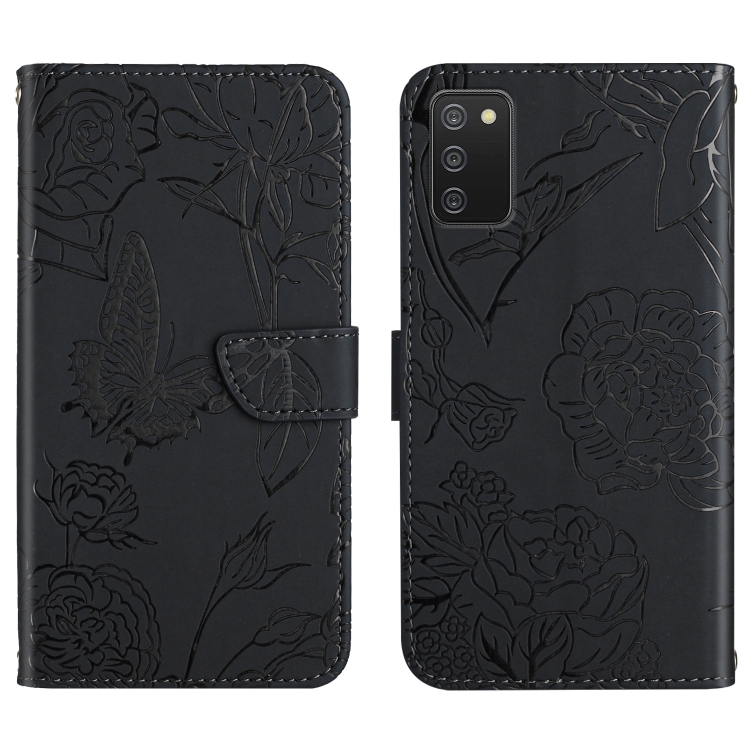 For Samsung Galaxy A03s 165.85mm Skin Feel Butterfly Peony Embossed Leather Phone Case(Black)
For Samsung Galaxy A03s 165.85mm Skin Feel Butterfly Peony Embossed Leather Phone Case(Black)
