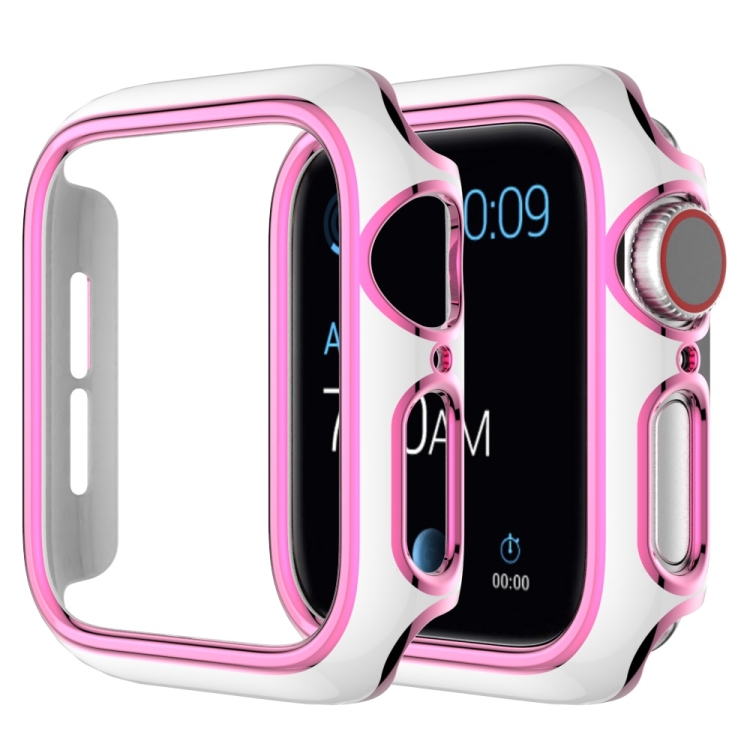 Two-color Electroplating PC Watch Case For Apple Watch Series 6&SE&5&4 44mm(White Pink)
Two-color Electroplating PC Watch Case For Apple Watch Series 6&SE&5&4 44mm(White Pink)