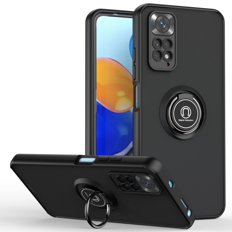 For Xiaomi Redmi Note 11 Pro 4G / 5G Q Shadow 1 Series TPU + PC Phone Case with Ring Holder(Black+Black)
For Xiaomi Redmi Note 11 Pro 4G / 5G Q Shadow 1 Series TPU + PC Phone Case with Ring Holder(Black+Black)
