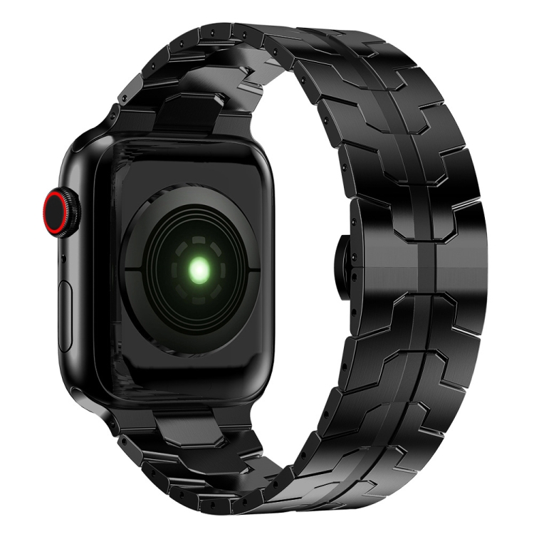 Butterfly Buckle Metal Watch Band For Apple Watch Ultra 49mm / Series 8&7 45mm / SE 2&6&SE&5&4 44mm / 3&2&1 42mm(Black)
Butterfly Buckle Metal Watch Band For Apple Watch Ultra 49mm / Series 8&7 45mm / SE 2&6&SE&5&4 44mm / 3&2&1 42mm(Black)