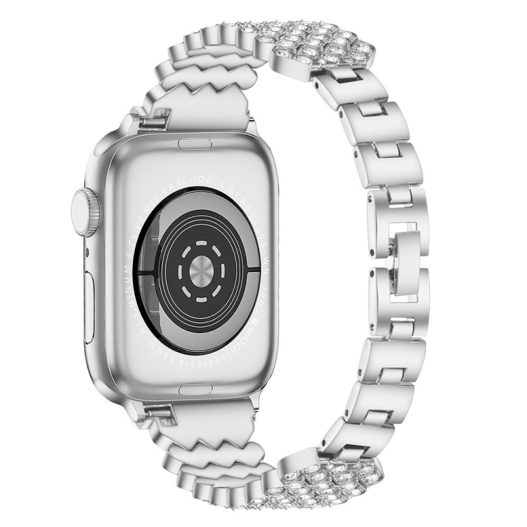 Heart Diamond Metal Watch Band For Apple Watch Series 7 41mm / 6&SE&5&4 40mm / 3&2&1 38mm(Silver)
Heart Diamond Metal Watch Band For Apple Watch Series 7 41mm / 6&SE&5&4 40mm / 3&2&1 38mm(Silver)