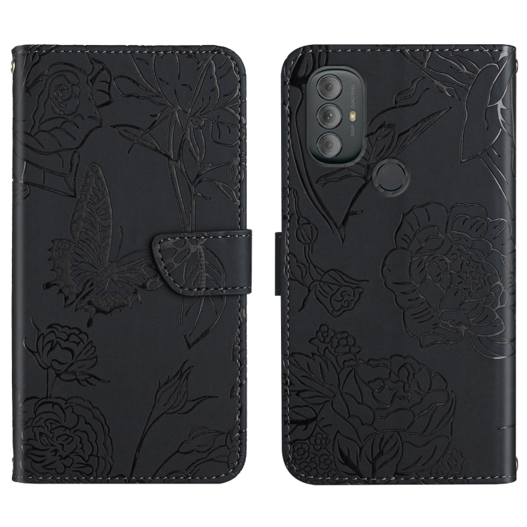 For Motorola Moto G Power 2022 Skin Feel Butterfly Peony Embossed Leather Phone Case(Black) 
For Motorola Moto G Power 2022 Skin Feel Butterfly Peony Embossed Leather Phone Case(Black)