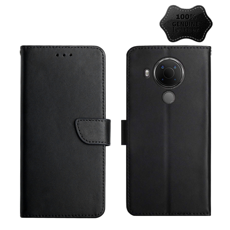 For Nokia 5.4 Genuine Leather Fingerprint-proof Horizontal Flip Phone Case(Black)
For Nokia 5.4 Genuine Leather Fingerprint-proof Horizontal Flip Phone Case(Black)