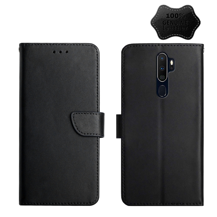 For OPPO A9 2020 Genuine Leather Fingerprint-proof Horizontal Flip Phone Case(Black)
For OPPO A9 2020 Genuine Leather Fingerprint-proof Horizontal Flip Phone Case(Black)