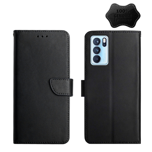 For OPPO Reno6 Pro 5G Genuine Leather Fingerprint-proof Horizontal Flip Phone Case(Black)
For OPPO Reno6 Pro 5G Genuine Leather Fingerprint-proof Horizontal Flip Phone Case(Black)