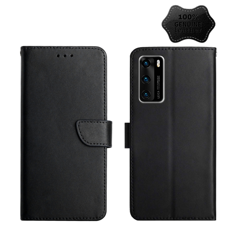 For Huawei P40 Genuine Leather Fingerprint-proof Horizontal Flip Phone Case(Black)
For Huawei P40 Genuine Leather Fingerprint-proof Horizontal Flip Phone Case(Black)