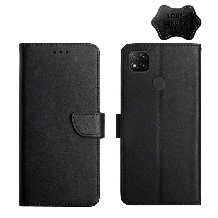 For Xiaomi Redmi 9C Genuine Leather Fingerprint-proof Horizontal Flip Phone Case(Black)
For Xiaomi Redmi 9C Genuine Leather Fingerprint-proof Horizontal Flip Phone Case(Black)