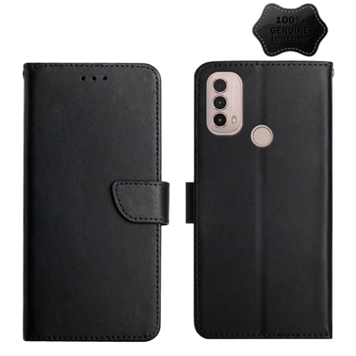 For Motorola Moto E40 Genuine Leather Fingerprint-proof Horizontal Flip Phone Case(Black)
For Motorola Moto E40 Genuine Leather Fingerprint-proof Horizontal Flip Phone Case(Black)