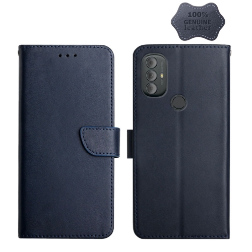 For Motorola Moto G Power 2022 Genuine Leather Fingerprint-proof Horizontal Flip Phone Case(Blue)
For Motorola Moto G Power 2022 Genuine Leather Fingerprint-proof Horizontal Flip Phone Case(Blue)