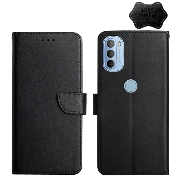 For Motorola Moto G31 / G41 Genuine Leather Fingerprint-proof Horizontal Flip Phone Case(Black)
For Motorola Moto G31 / G41 Genuine Leather Fingerprint-proof Horizontal Flip Phone Case(Black)