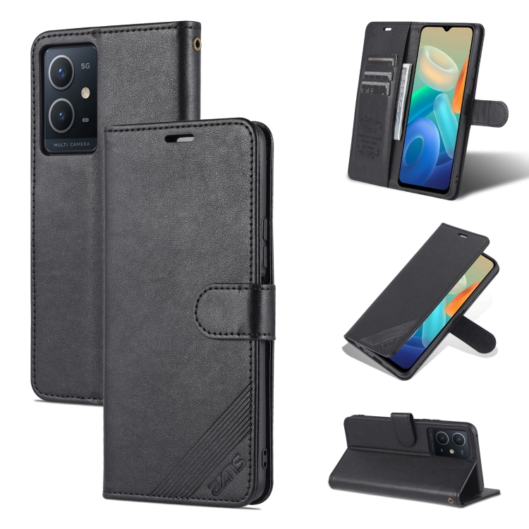 For vivo Y33s 5G / Y75 5G AZNS Sheepskin Texture Flip Leather Phone Case(Black)
For vivo Y33s 5G / Y75 5G AZNS Sheepskin Texture Flip Leather Phone Case(Black)