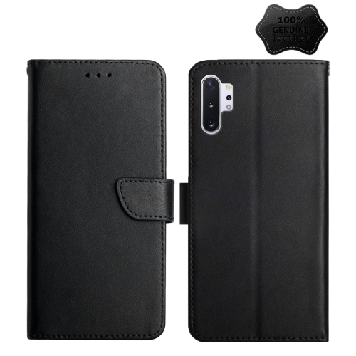 For Samsung Galaxy Note10+ Genuine Leather Fingerprint-proof Horizontal Flip Phone Case(Black)
For Samsung Galaxy Note10+ Genuine Leather Fingerprint-proof Horizontal Flip Phone Case(Black)