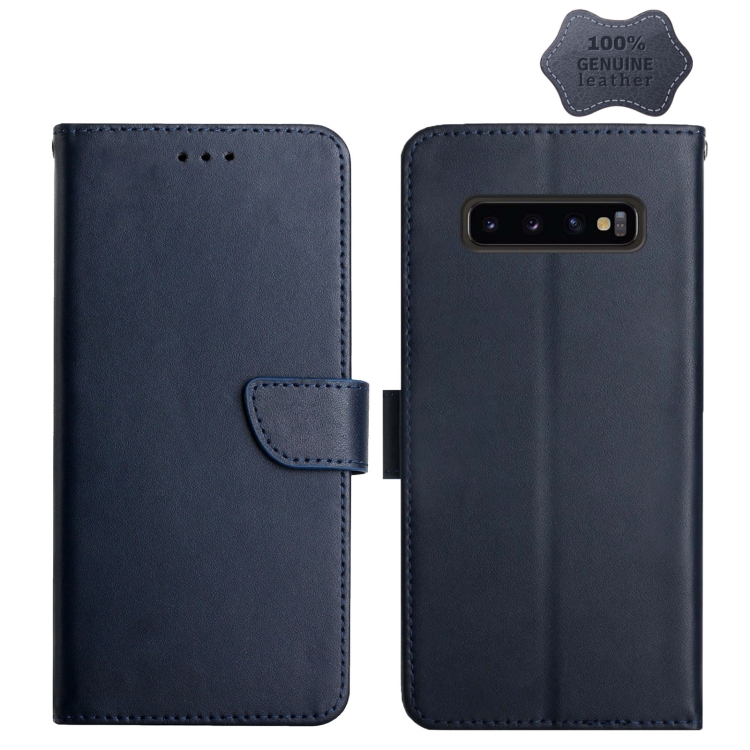 For Samsung Galaxy S10+ Genuine Leather Fingerprint-proof Horizontal Flip Phone Case(Blue)
For Samsung Galaxy S10+ Genuine Leather Fingerprint-proof Horizontal Flip Phone Case(Blue)