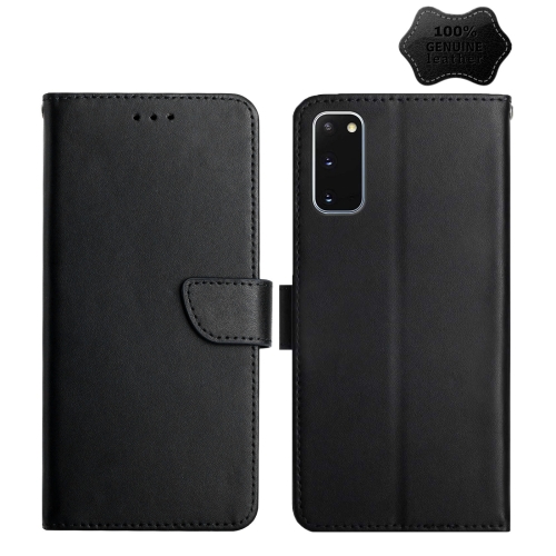 For Samsung Galaxy S20 Genuine Leather Fingerprint-proof Horizontal Flip Phone Case(Black)
For Samsung Galaxy S20 Genuine Leather Fingerprint-proof Horizontal Flip Phone Case(Black)