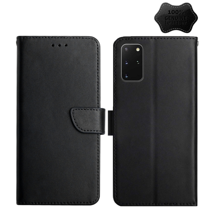 For Samsung Galaxy S20+ Genuine Leather Fingerprint-proof Horizontal Flip Phone Case(Black)
For Samsung Galaxy S20+ Genuine Leather Fingerprint-proof Horizontal Flip Phone Case(Black)