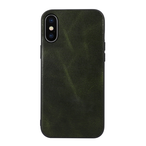 Genuine Leather Double Color Crazy Horse Phone Case For iPhone X / XS(Green)
Genuine Leather Double Color Crazy Horse Phone Case For iPhone X / XS(Green)