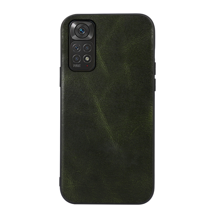 For Xiaomi Redmi Note 11S/11 Global Genuine Leather Double Color Crazy Horse Phone Case(Green)
For Xiaomi Redmi Note 11S/11 Global Genuine Leather Double Color Crazy Horse Phone Case(Green)