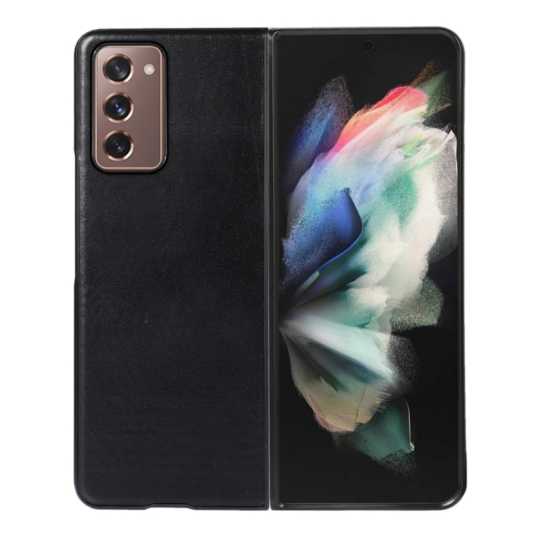 For Samsung Galaxy Z Fold2 5G Genuine Leather Double Color Crazy Horse Phone Case(Black)
For Samsung Galaxy Z Fold2 5G Genuine Leather Double Color Crazy Horse Phone Case(Black)