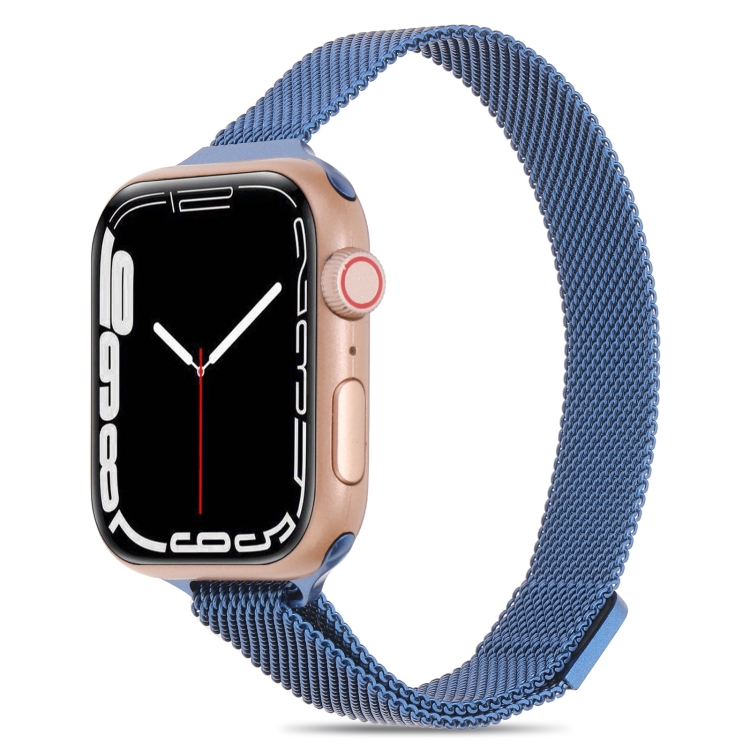 Milanese Small Waist Watch Band For Apple Watch Series 7 45mm / 6&SE&5&4 44mm / 3&2&1 42mm(Blue)
Milanese Small Waist Watch Band For Apple Watch Series 7 45mm / 6&SE&5&4 44mm / 3&2&1 42mm(Blue)