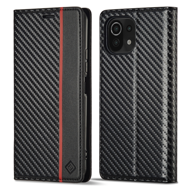 For Xiaomi Mi 11 Lite LC.IMEEKE Carbon Fiber Texture Flip Leather Phone Case(Vertical Black)
For Xiaomi Mi 11 Lite LC.IMEEKE Carbon Fiber Texture Flip Leather Phone Case(Vertical Black)